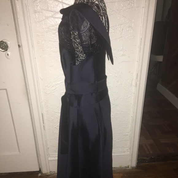 NWOT Rickie Freeman for Teri Jon Navy Dress Sz 4 - Picture 3 of 6